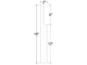 Side View image of Plaster Panel Moulding – DC418-180B