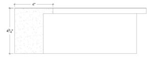 2D View image of Plaster Panel Moulding – DC404-754