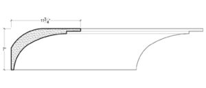 2D View image of Plaster Crown Moulding – DC507-674