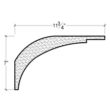 Side View image of Plaster Crown Moulding – DC507-674