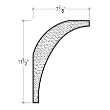 Side View of Plaster Cove Moulding – DC511-270B Side View image of Plaster Cove Moulding – DC511-270B