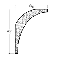 Side View image of Plaster Cove Moulding – DC512-270