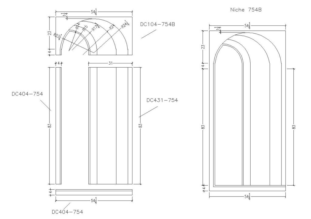 Plaster Niche 754B