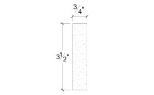 Side View of Plaster Flat Panel Moulding – DC403-165G Side View image of Plaster Flat Panel Moulding – DC403-165G