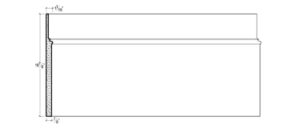 2D View image of Plaster Panel Moulding – DC416-180D