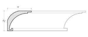 2D View of Plaster Cove Lighting – DC508-652 2D View image of Plaster Cove Lighting – DC508-652