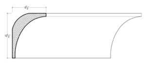 2D View image of Plaster Cove Moulding – DC512-270B