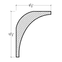 Side View image of Plaster Cove Moulding – DC512-270B