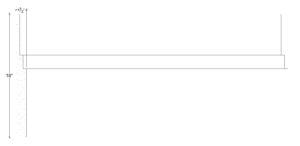 2D View image of Plaster Panel Moulding – DC418-182C