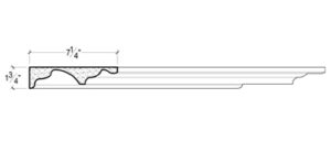 2D View image of Plaster Crown Moulding – DC501-718