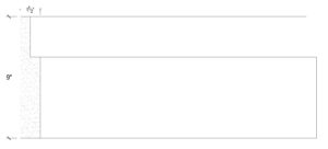 2D View image of Plaster Panel – DC409-382C