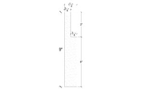 Side View image of Plaster Panel – DC409-382C