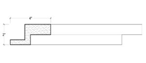 2D View image of Plaster Crown Moulding – DC504-747
