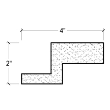 Side View image of Plaster Crown Moulding – DC504-747