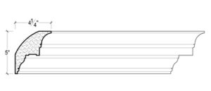 2D View image of Plaster Crown Moulding – DC505-732