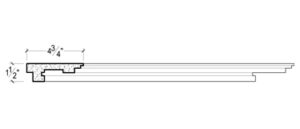 2D View of Plaster Crown Moulding – DC501-725 2D View image of Plaster Crown Moulding – DC501-725