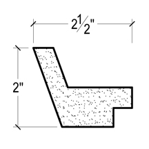 Side View of Plaster Crown Moulding – DC502-751 Side View image of Plaster Crown Moulding – DC502-751