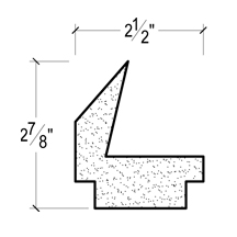 Side View image of Plaster Crown Moulding – DC502-751B