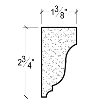 Side View image of Plaster Crown Moulding – DC502-763