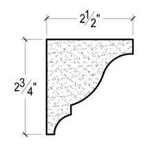 Side View image of Plaster Crown Moulding – DC502-792