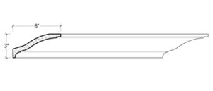 2D View of Plaster Crown Moulding – DC503-792 2D View image of Plaster Crown Moulding – DC503-792