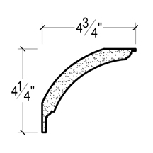 Side View image of Plaster Crown Moulding – DC504-793