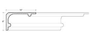 2D View of Plaster Crown Moulding – DC506-740 2D View image of Plaster Crown Moulding – DC506-740