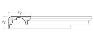 2D View of Plaster Crown Moulding – DC507-731 2D View image of Plaster Crown Moulding – DC507-731