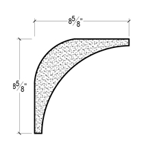 Side View image of Plaster Crown Moulding – DC508-727