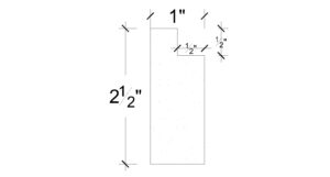 Side View image of Plaster Panel Moulding – DC402-382C