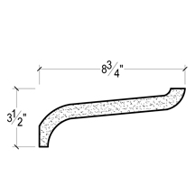 Side View image of Plaster Crown Moulding – DC508-798