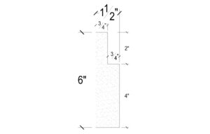 Side View image of Plaster Panel Moulding – DC406-382G