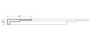 2D View of Plaster Crown Moulding – DC501-752 2D View image of Plaster Crown Moulding – DC501-752