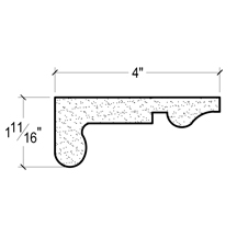 Side View image of Plaster Crown Moulding – DC501-759
