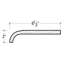 Side View image of Plaster Crown Moulding – DC502-768