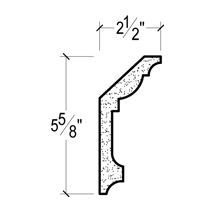 Side View image of Plaster Crown Moulding – DC505-817