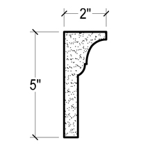 Side View image of Plaster Crown Moulding – DC505-847