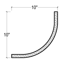 Side View image of Plaster Crown Moulding – DC510-728