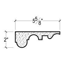 Side View image of Plaster Crown Moulding – DC502-828