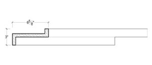 2D View image of Plaster Crown Moulding – DC503-838