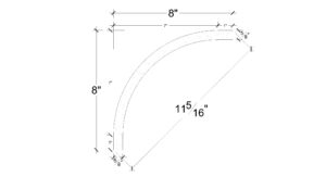 Side View of Plaster Cove Moulding – DC508-121D Side View image of Plaster Cove Moulding – DC508-121D