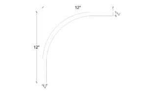 Side View of Plaster Cove Moulding – DC512-121C Side View image of Plaster Cove Moulding – DC512-121C
