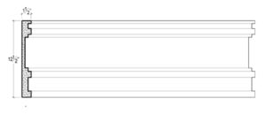 2D View of Plaster Panel Moulding – DC412-724 2D View image of Plaster Panel Moulding – DC412-724