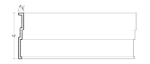 2D View image of Plaster Panel Moulding – DC412-816