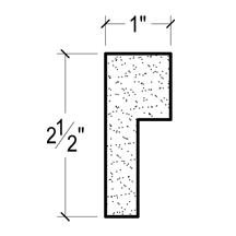 Side View of Plaster Crown Moulding – DC502-839 Side View image of Plaster Crown Moulding – DC502-839