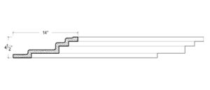 2D View of Plaster Crown Moulding – DC504-788 2D View image of Plaster Crown Moulding – DC504-788