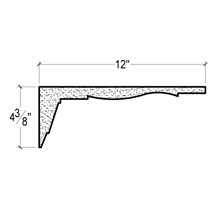 Side View image of Plaster Crown Moulding – DC504-830
