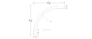 Side View of Plaster Cove Moulding – DC505-121H Side View image of Plaster Cove Moulding – DC505-121H
