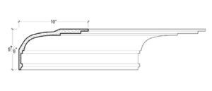 2D View image of Plaster Crown Moulding – DC505-181