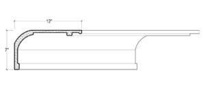 2D View of Plaster Crown Moulding – DC507-814 2D View image of Plaster Crown Moulding – DC507-814